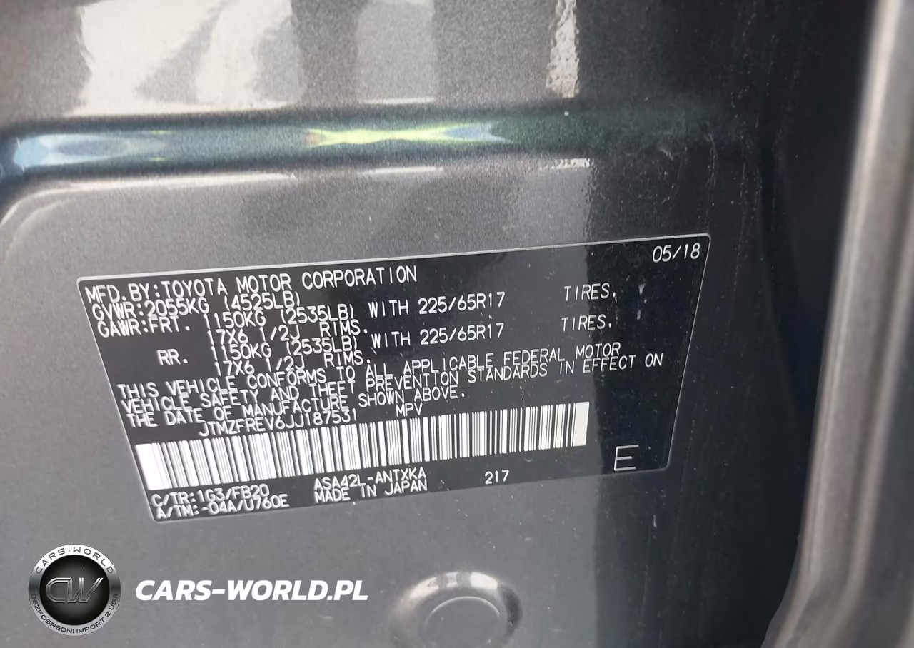 2018 Toyota Rav4 Le VIN:JTMZFREV6JJ187531 - 9