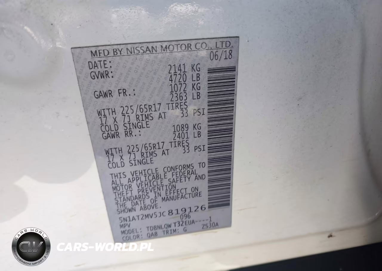 2018 Nissan Rogue Sv VIN:5N1AT2MV5JC819126 - 9