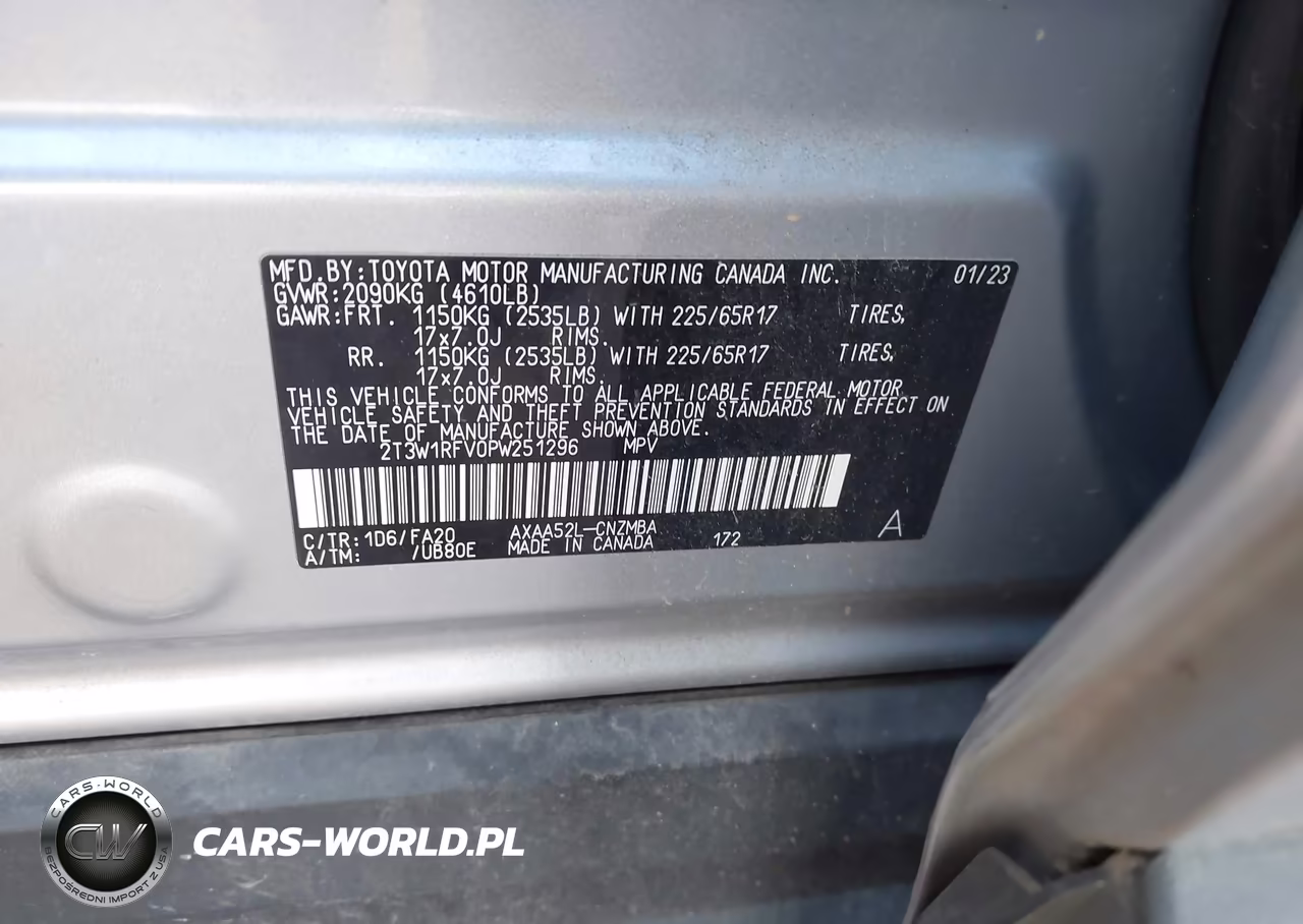 2023 Toyota Rav4 Xle VIN:2T3W1RFV0PW251296 - 9