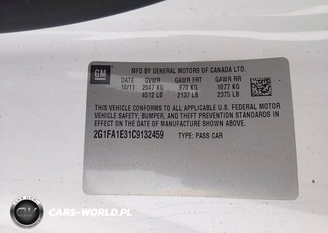 2012 Chevrolet Camaro 2Ls VIN:2G1FA1E31C9132459 - 9