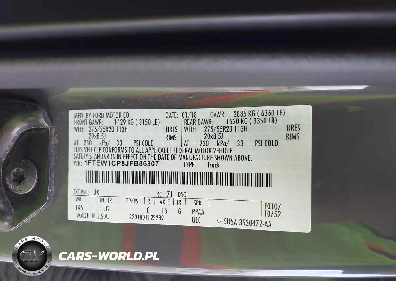 2018 Ford F-150 Lariat-Xl-Xlt VIN:1FTEW1CP8JFB86307 - 9