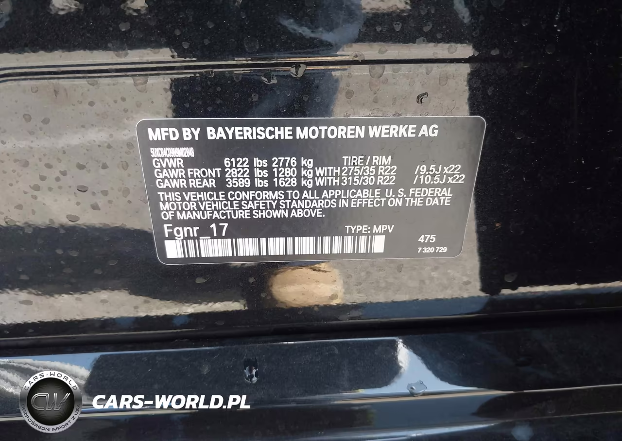 2022 BMW X5 Sdrive40I VIN:5UXCR4C09N9M02848 - 9