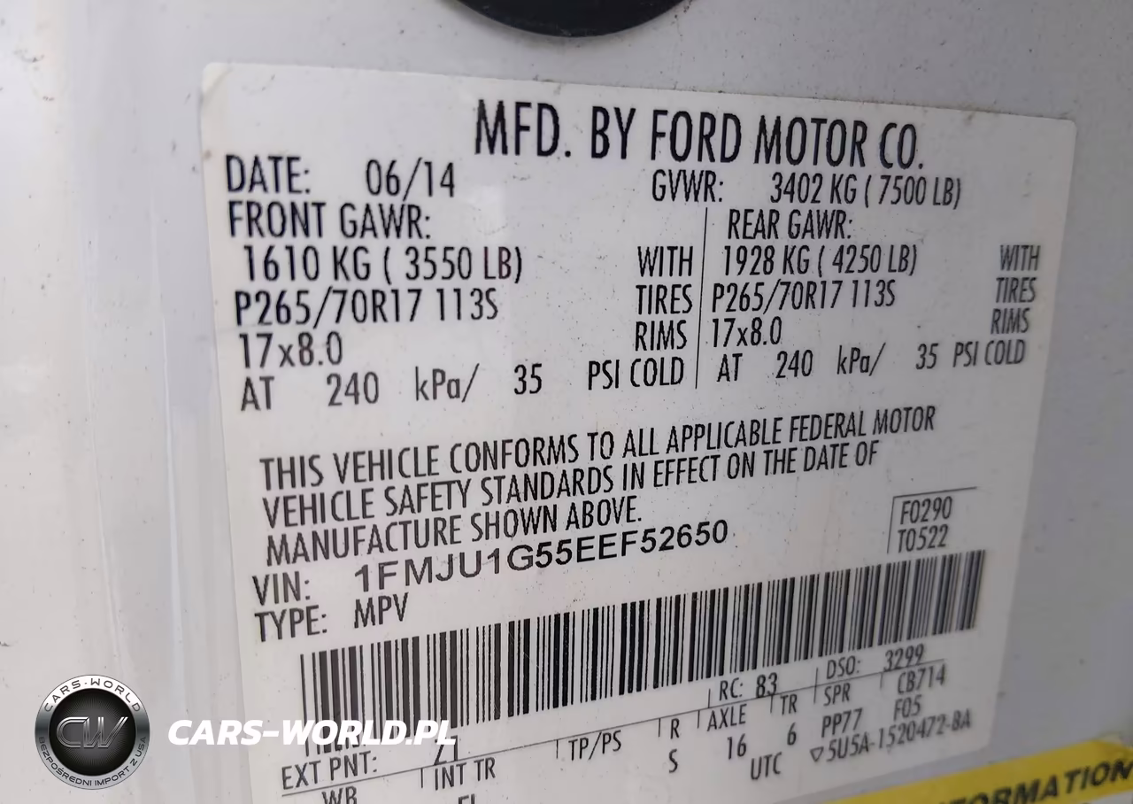 2014 Ford Expedition Xl VIN:1FMJU1G55EEF52650 - 9