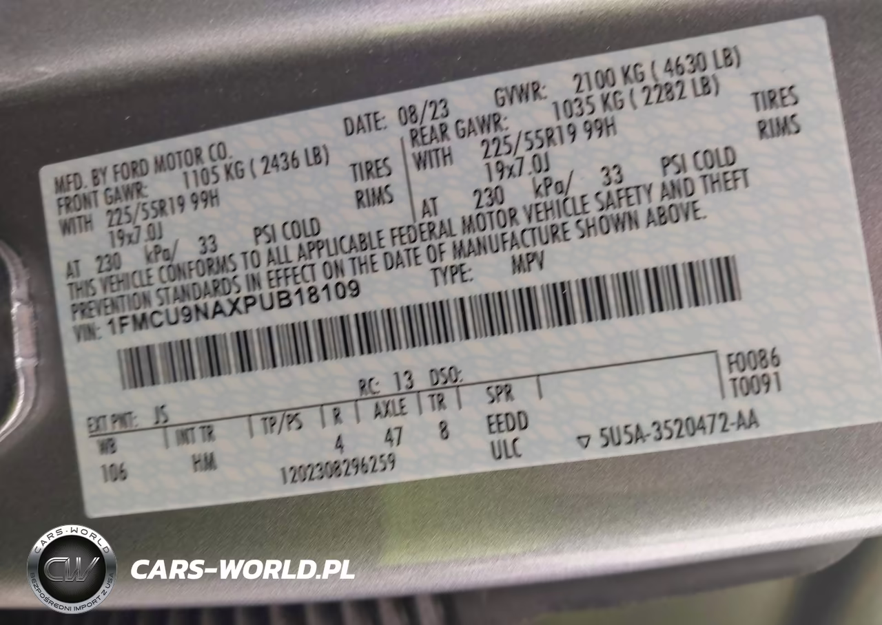 2023 Ford Escape St-Line Select VIN:1FMCU9NAXPUB18109 - 9