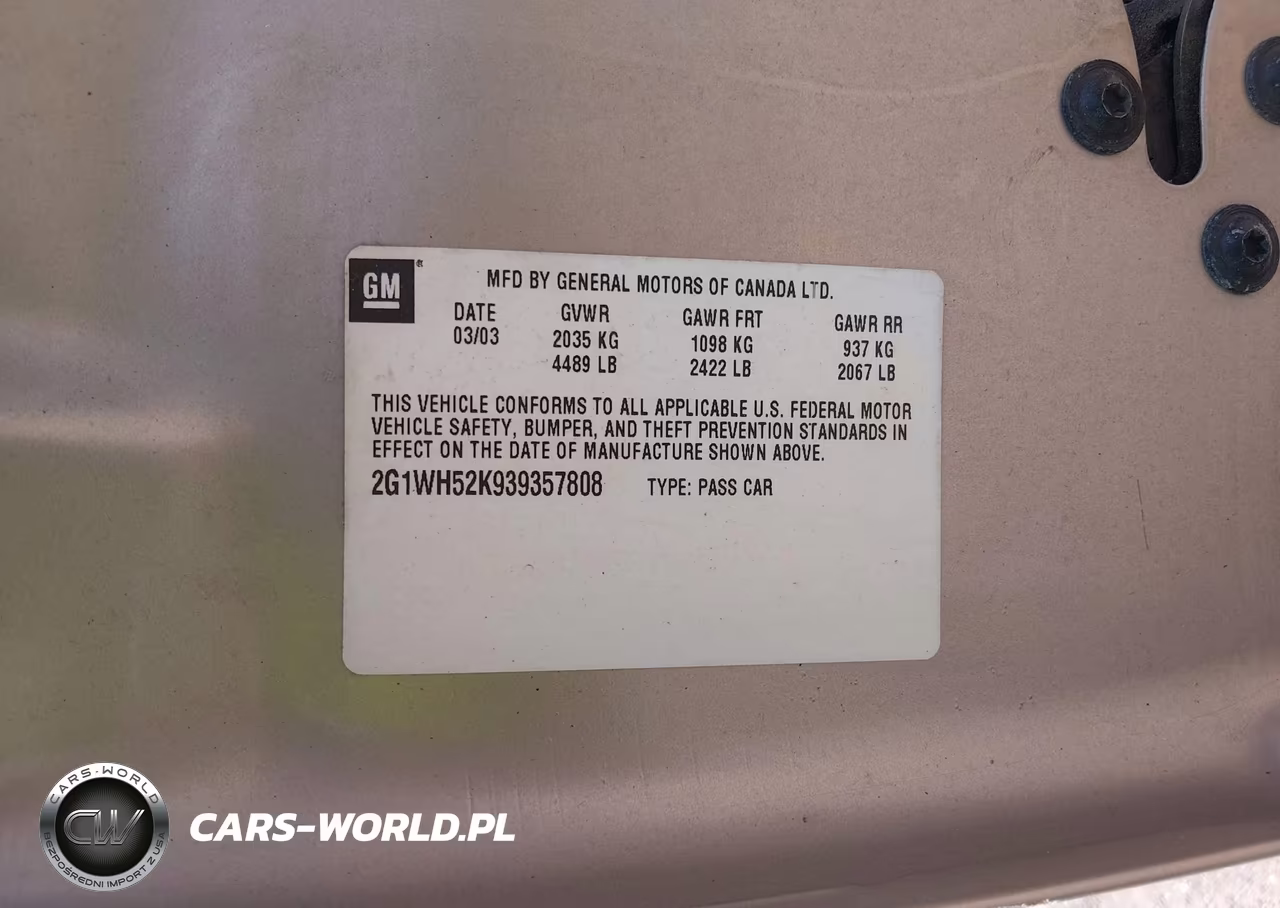 2003 Chevrolet Impala Ls VIN:2G1WH52K939357808 - 9