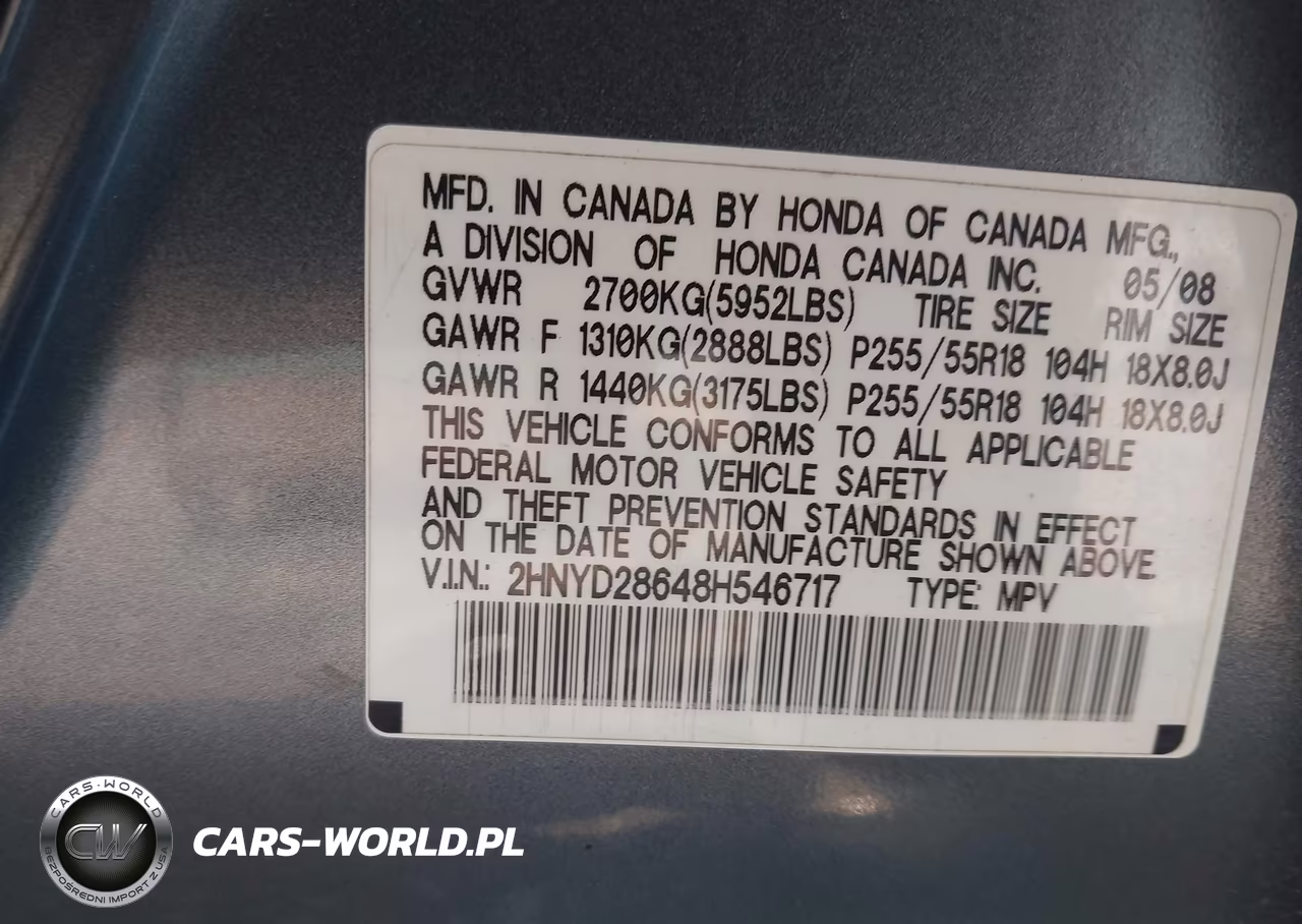 2008 Acura Mdx Technology Package VIN:2HNYD28648H546717 - 9