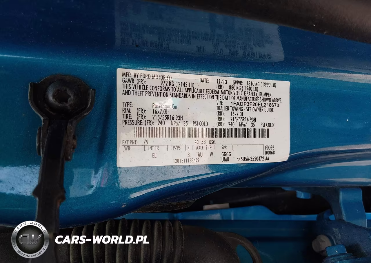 2014 Ford Focus Se VIN:1FADP3F20EL218670 - 9