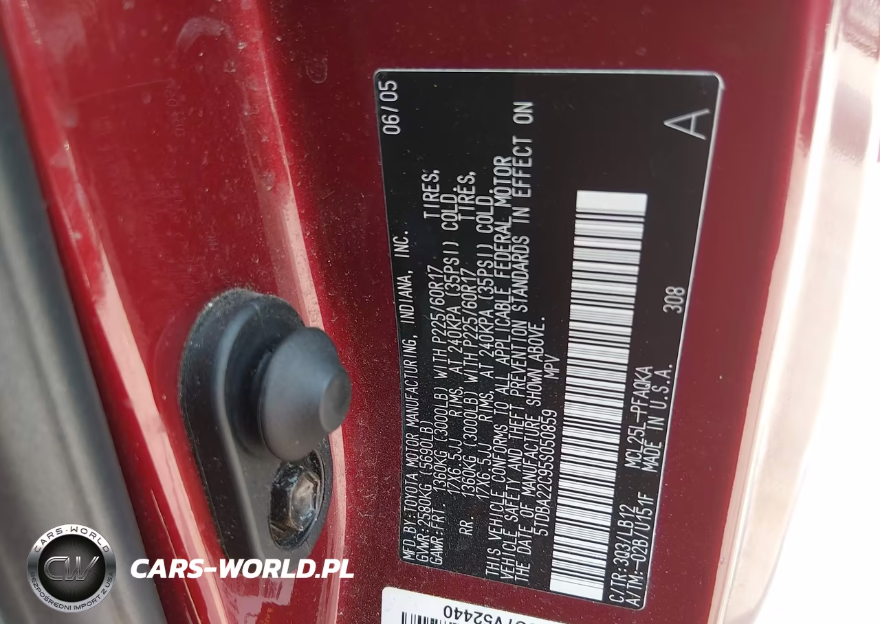 2005 Toyota Sienna Xle VIN:5TDBA22C95S050859 - 9