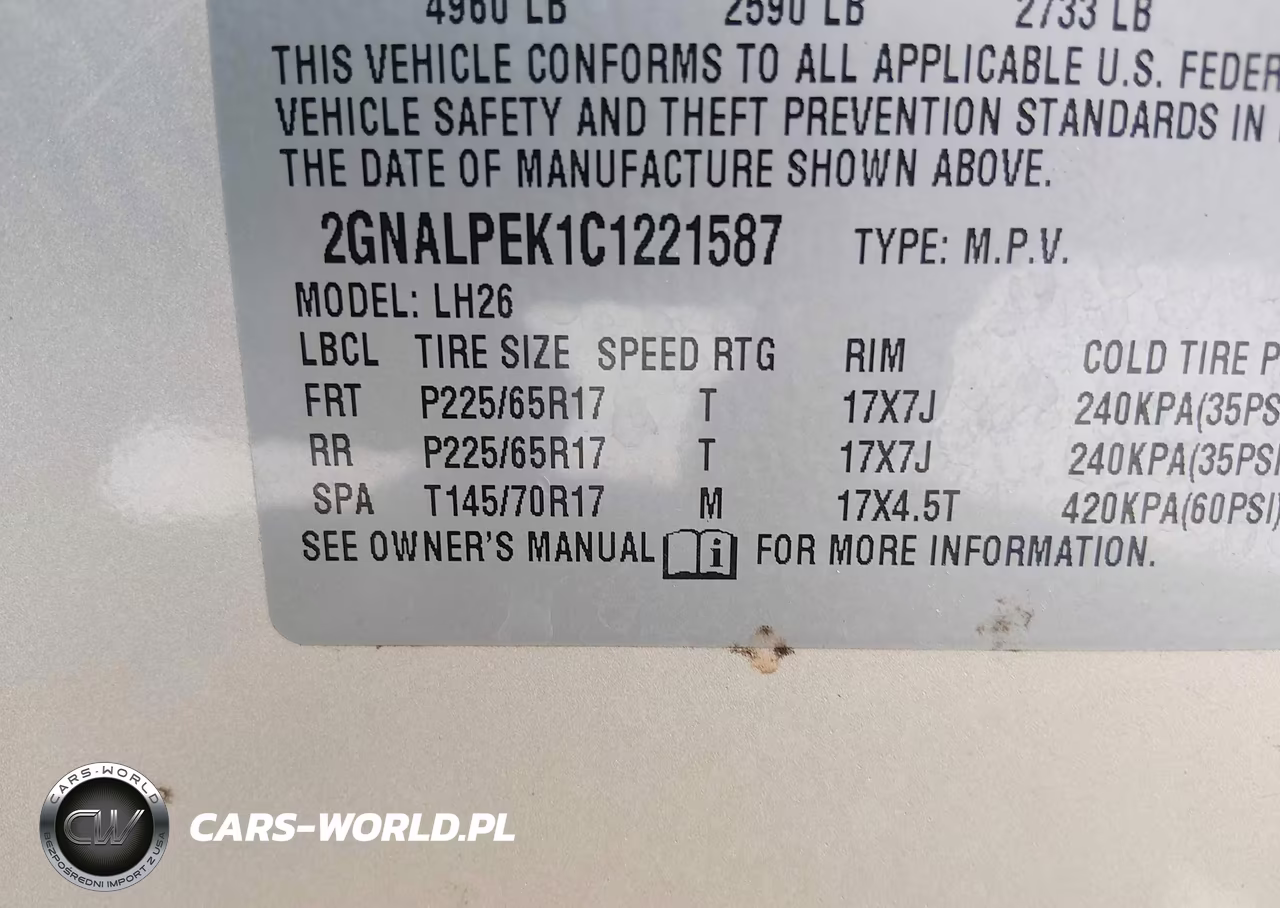 2012 Chevrolet Equinox Lt W-2Lt VIN:2GNALPEK1C1221587 - 9