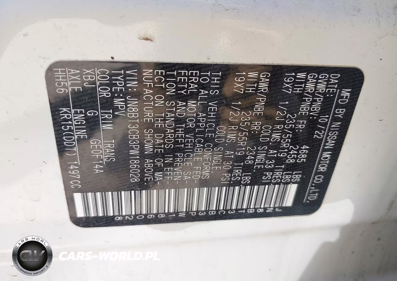 2023 Nissan Rogue Sl Intelligent Awd VIN:JN8BT3CB3PW186028 - 9