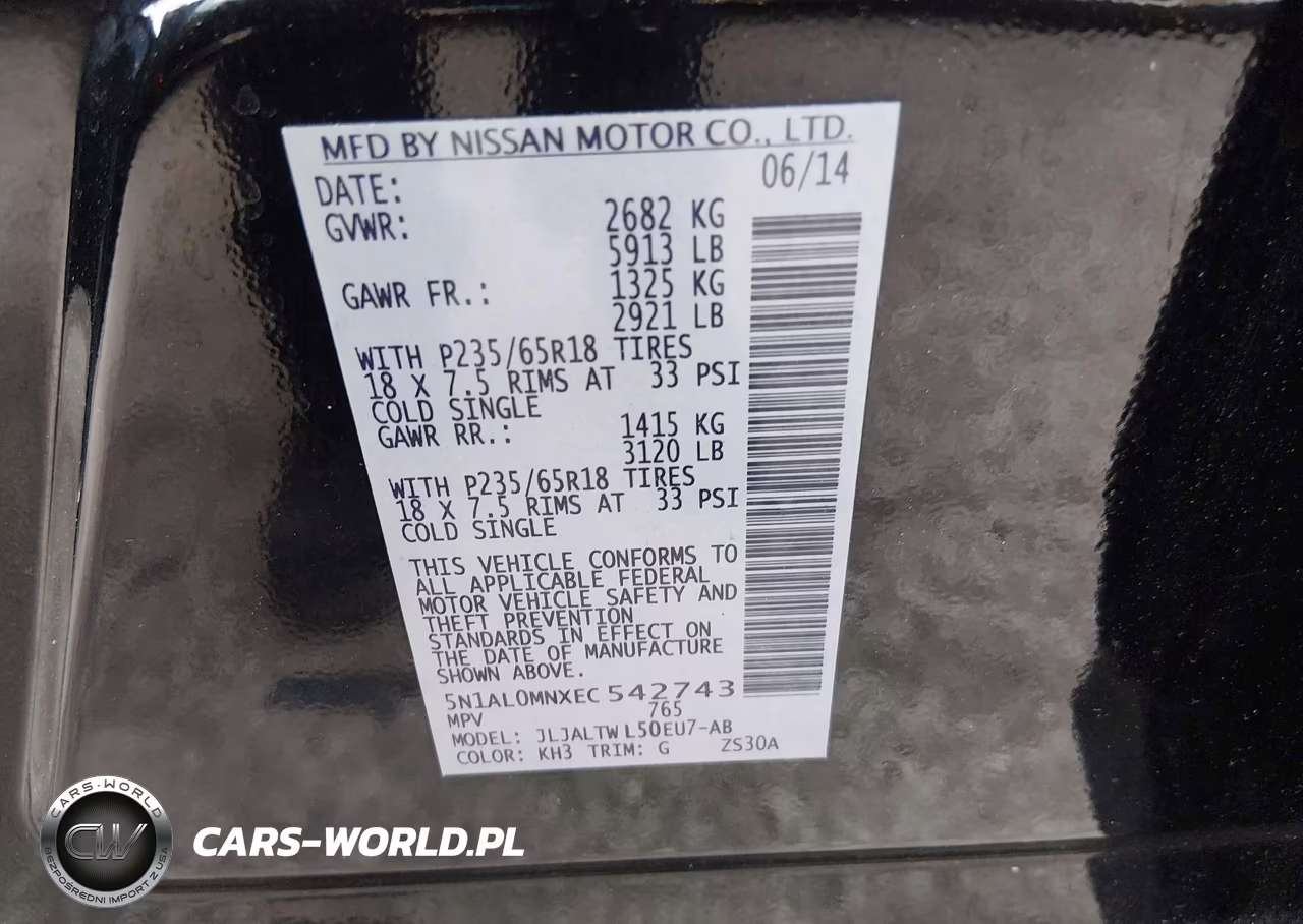 2014 Infiniti Qx60 VIN:5N1AL0MNXEC542743 - 9