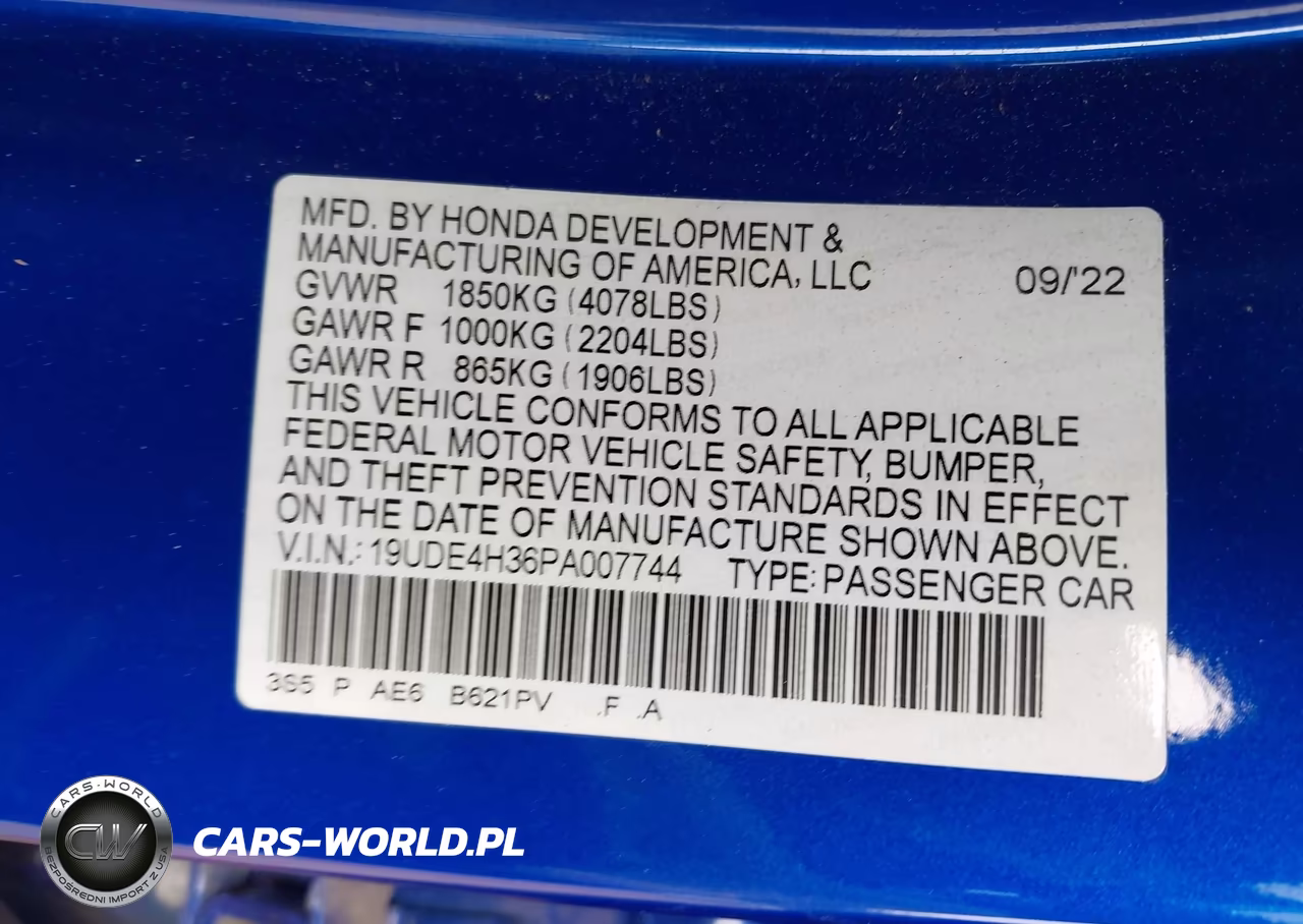 2023 Acura Integra A-Spec VIN:19UDE4H36PA007744 - 9