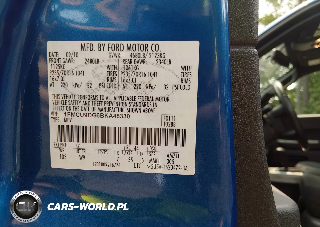 2011 Ford Escape Xlt VIN:1FMCU9DG6BKA48330 - 9