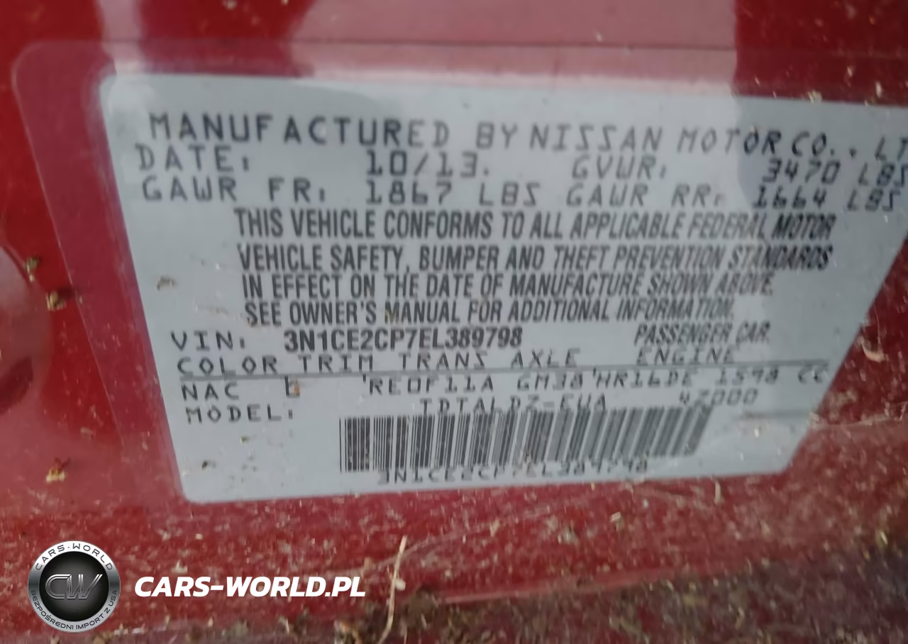 2014 Nissan Versa Note Sv VIN:3N1CE2CP7EL389798 - 9