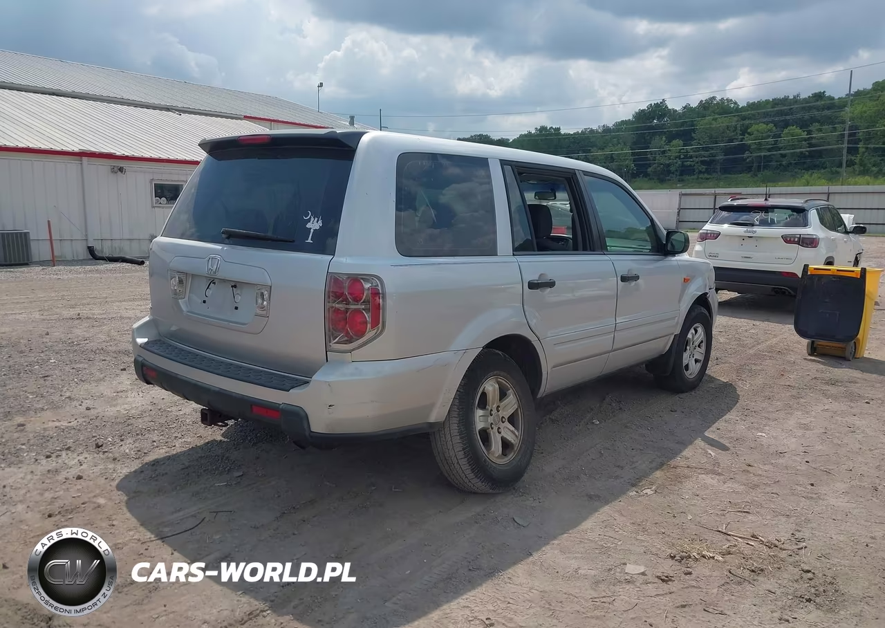 2007 Honda Pilot Lx VIN:5FNYF28167B046146 - 4