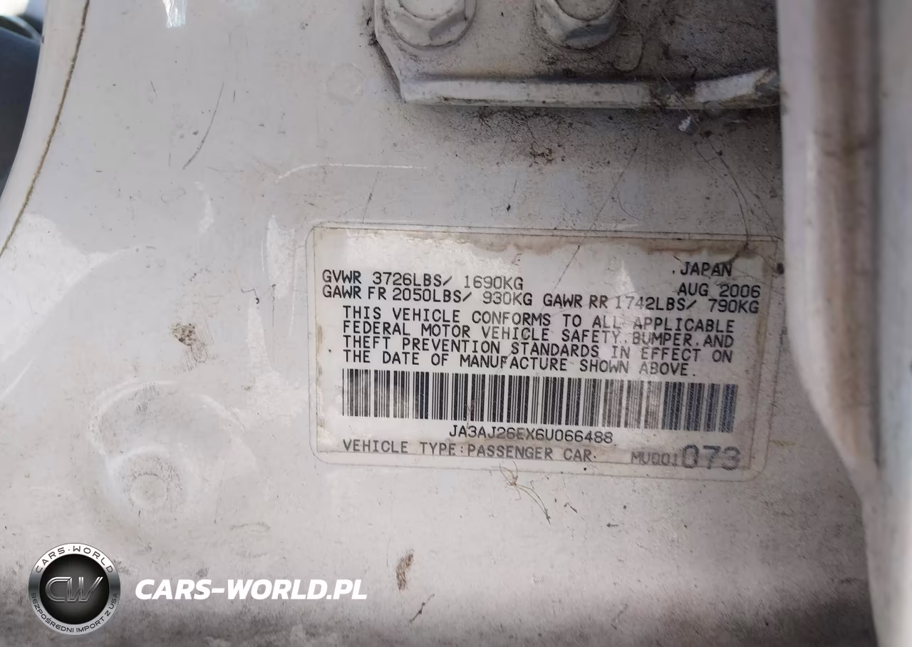 2006 Mitsubishi Lancer Es-Se VIN:JA3AJ26EX6U066488 - 9