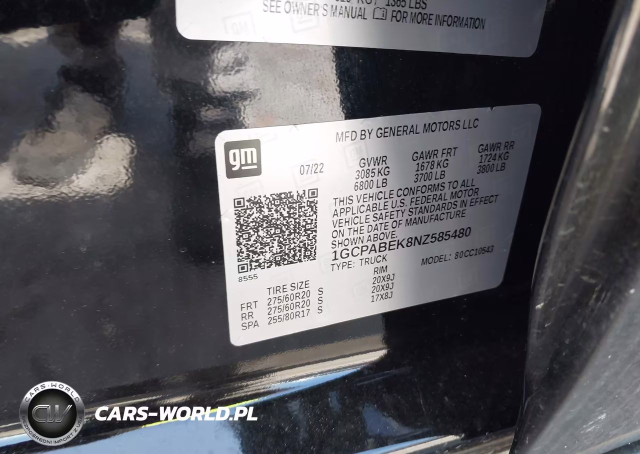 2022 Chevrolet Silverado 1500 2Wd Short Bed Custom VIN:1GCPABEK8NZ585480 - 9