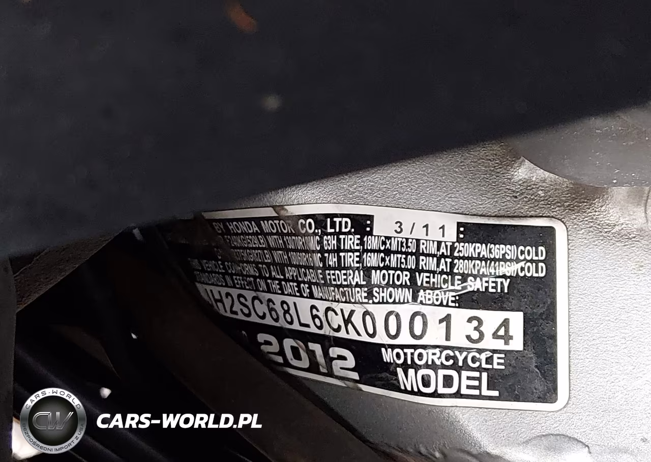 2012 Honda Gl1800 VIN:JH2SC68L6CK000134 - 10