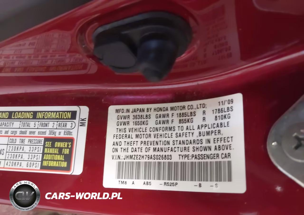 2010 Honda Insight Ex VIN:JHMZE2H79AS026803 - 9