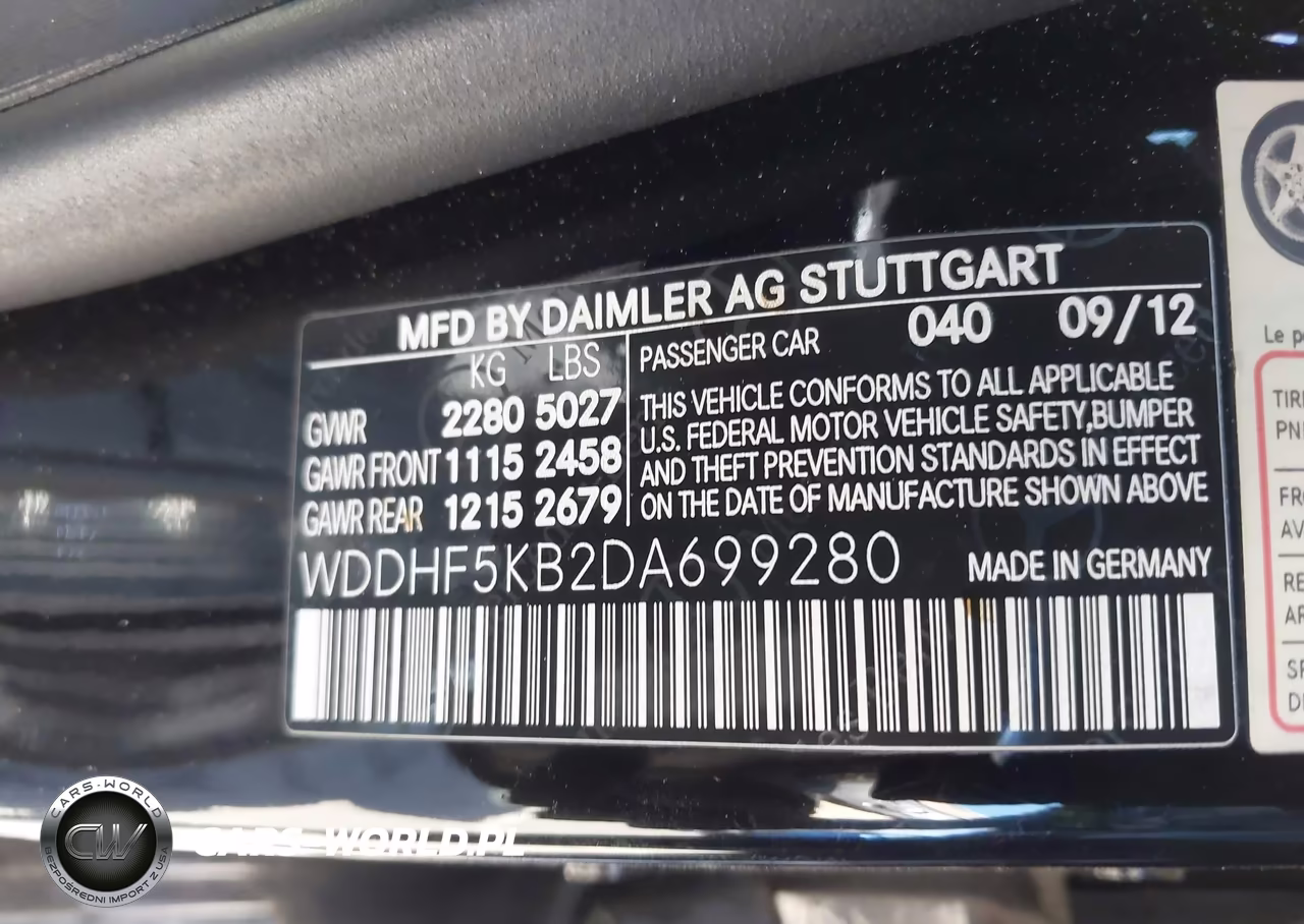 2013 Mercedes-Benz E 350 VIN:WDDHF5KB2DA699280 - 9