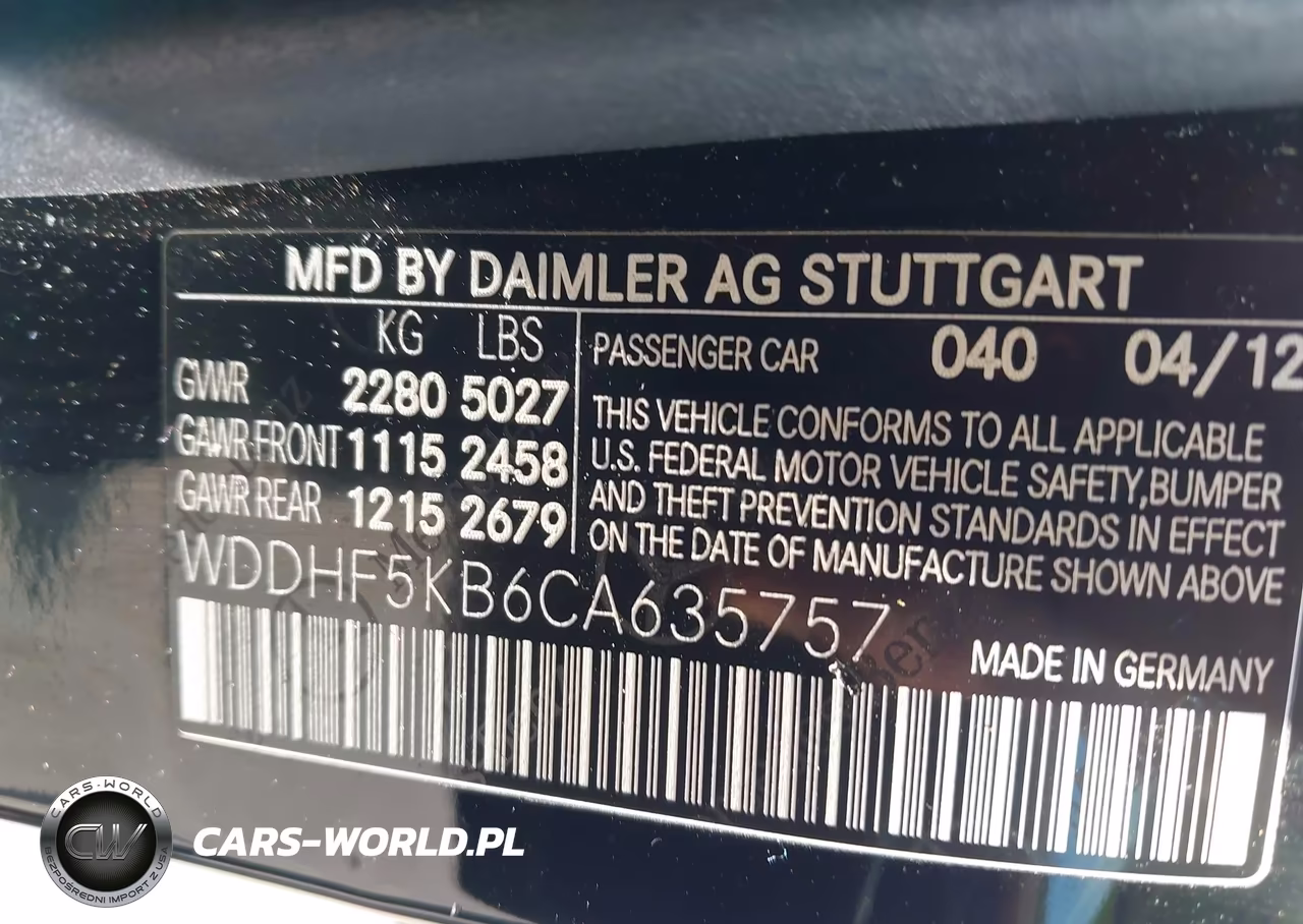 2012 Mercedes-Benz E 350 VIN:WDDHF5KB6CA635757 - 9