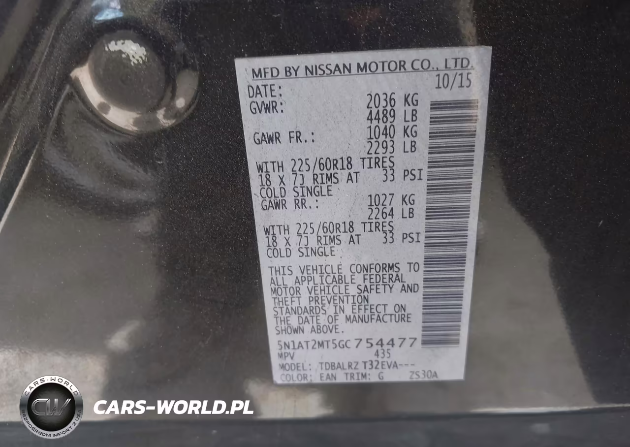2016 Nissan Rogue Sl VIN:5N1AT2MT5GC754477 - 9