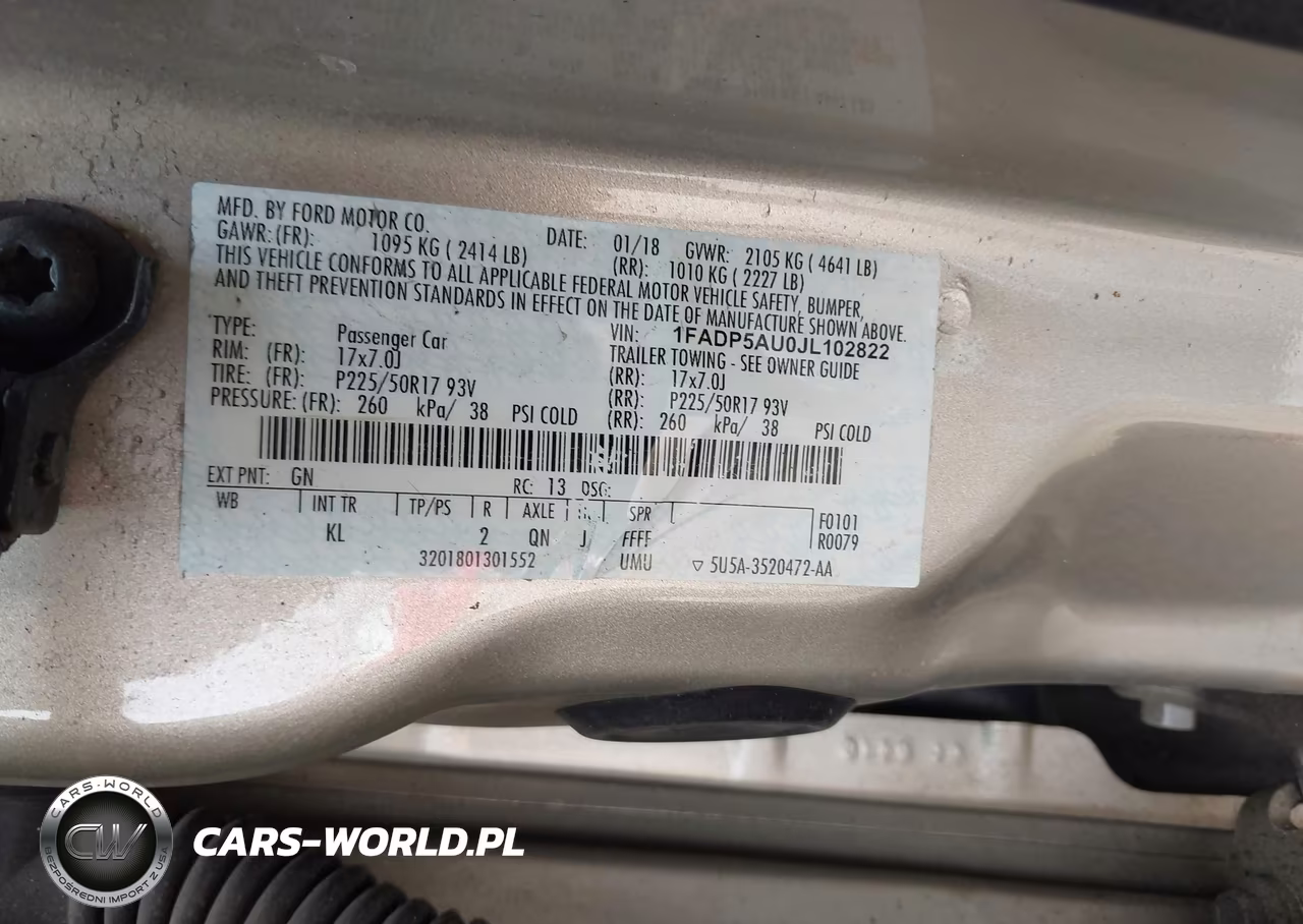 2018 Ford C-Max Hybrid Se VIN:1FADP5AU0JL102822 - 9