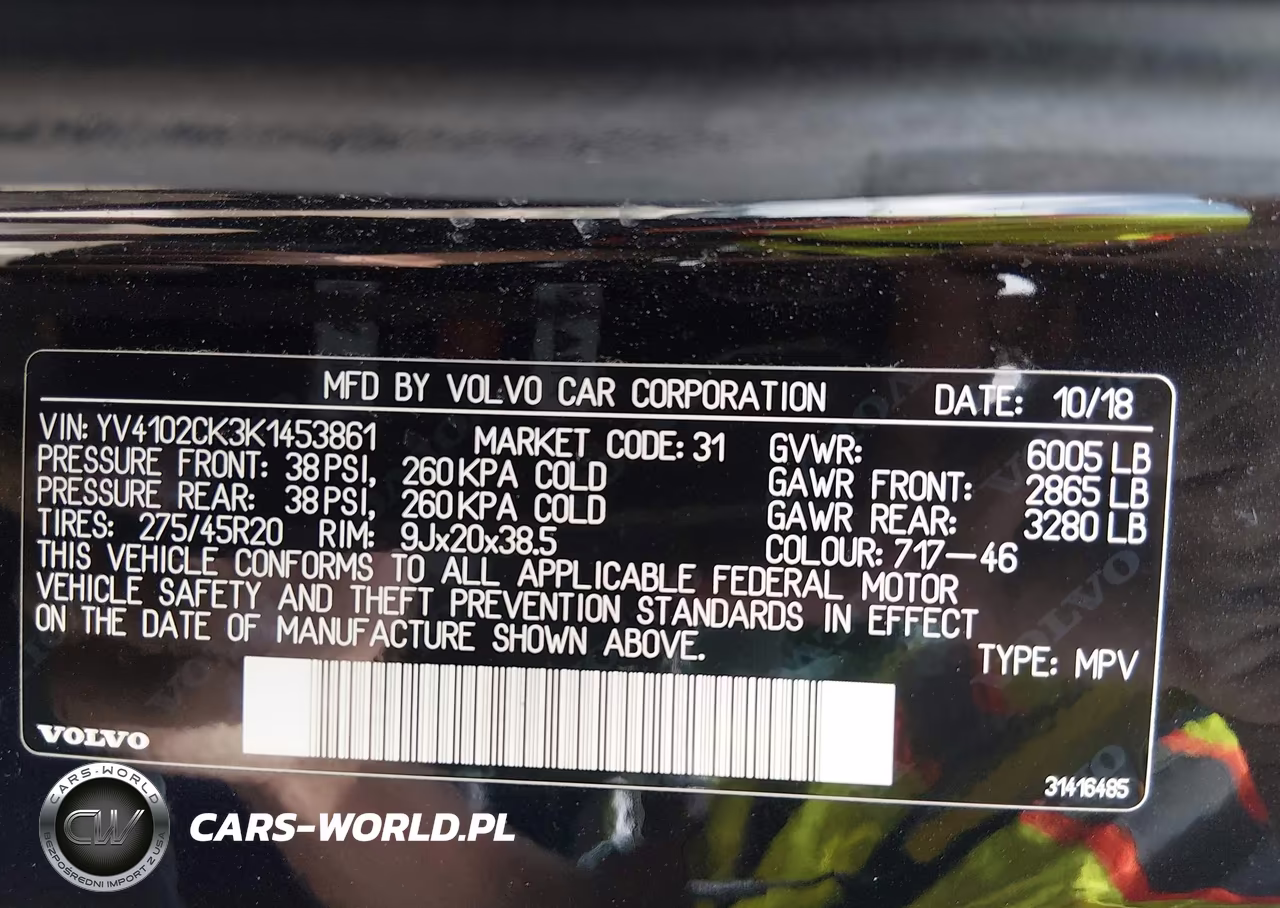 2019 Volvo Xc90 T5 Momentum VIN:YV4102CK3K1453861 - 9