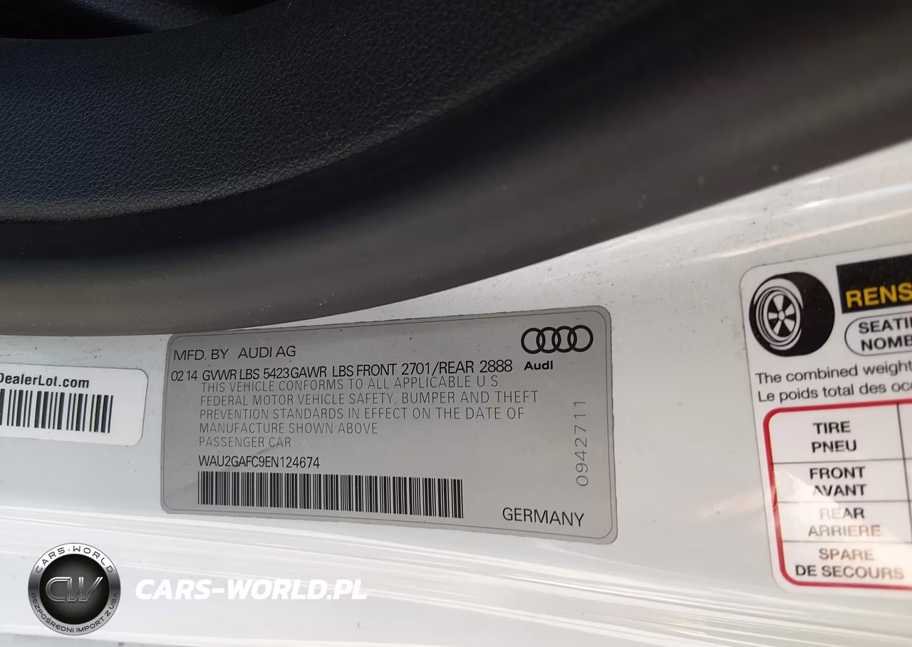 2014 Audi A7 3.0T Premium Plus VIN:WAU2GAFC9EN124674 - 9