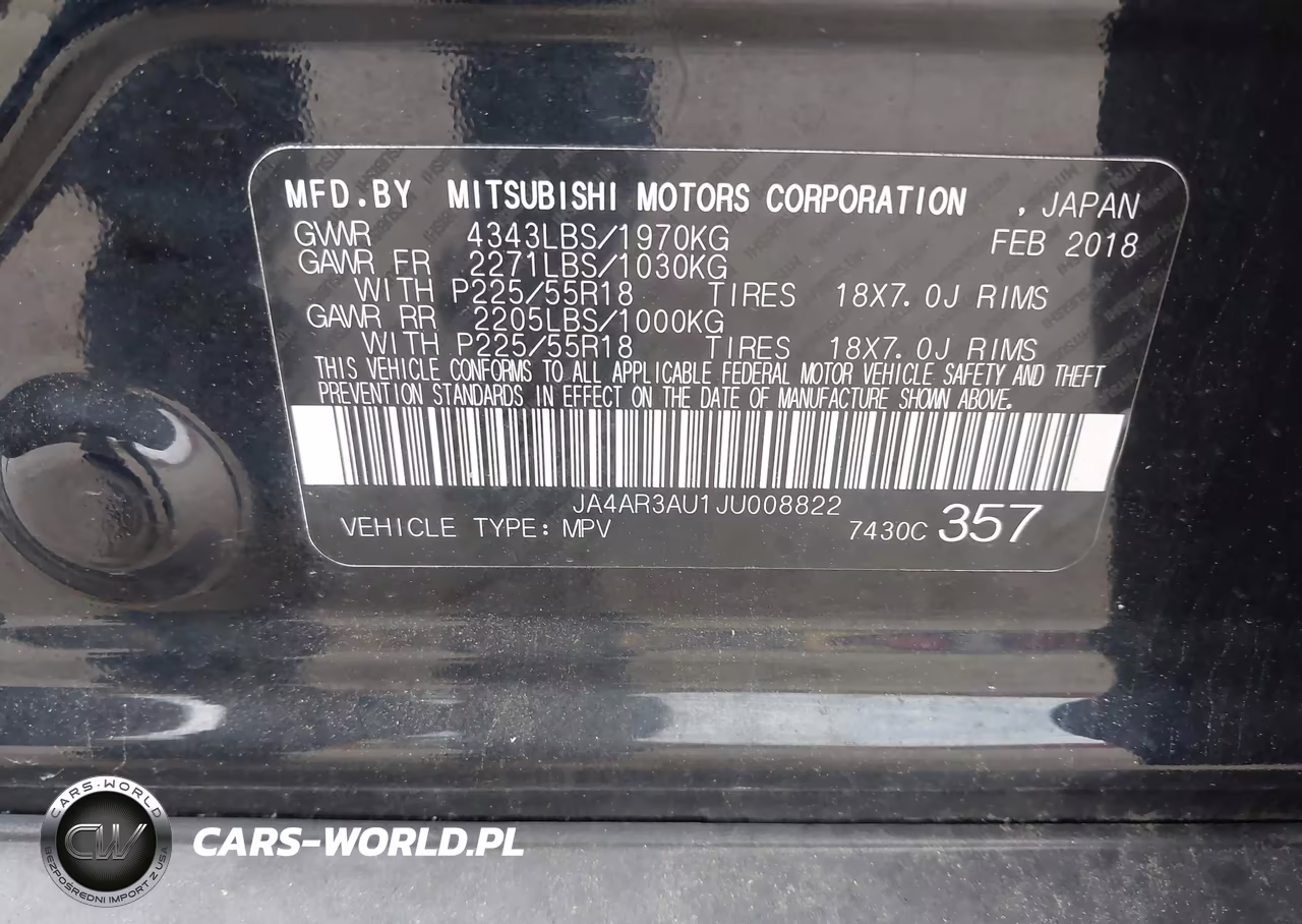 2018 Mitsubishi Outlander Sport 2.0 Le VIN:JA4AR3AU1JU008822 - 9