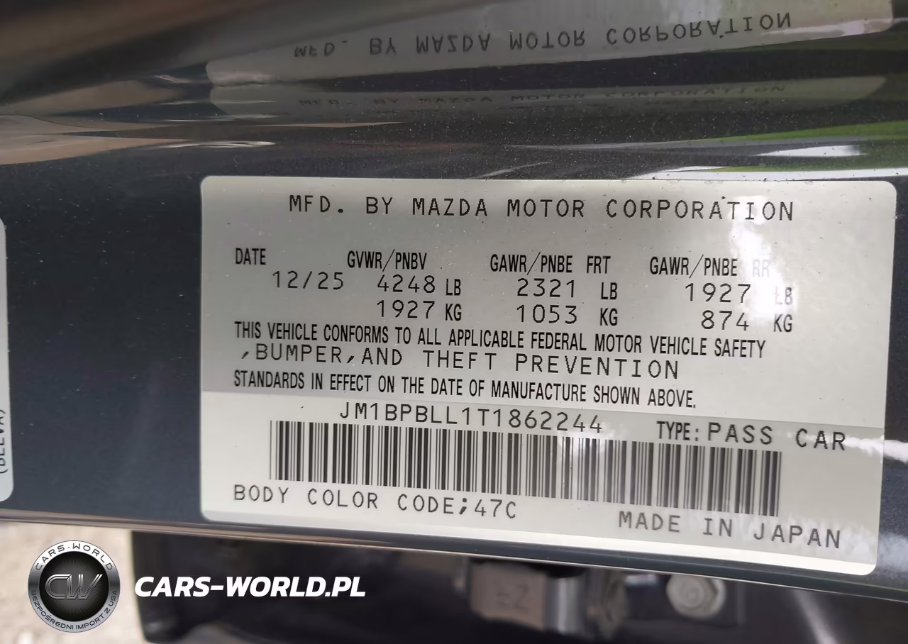 2026 Mazda Mazda3 2.5 S Carbon Edition VIN:JM1BPBLL1T1862244 - 9