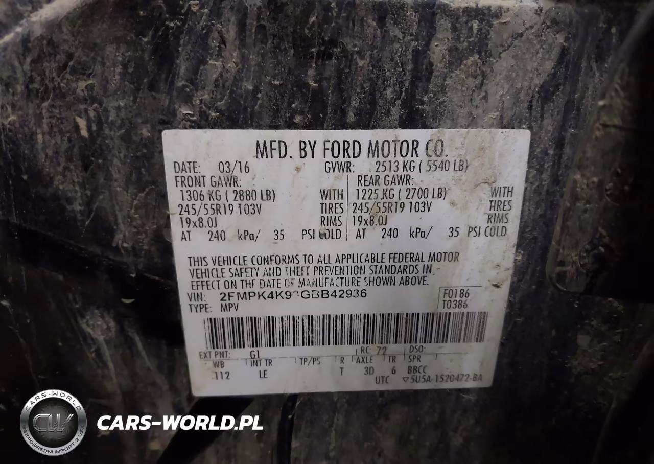 2016 Ford Edge Titanium VIN:2FMPK4K98GBB42936 - 9