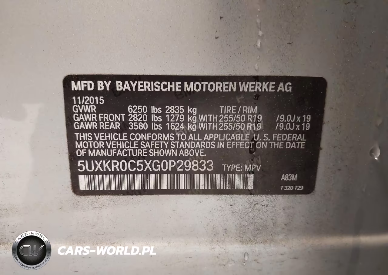 2016 BMW X5 xDrive35I VIN:5UXKR0C5XG0P29833 - 9