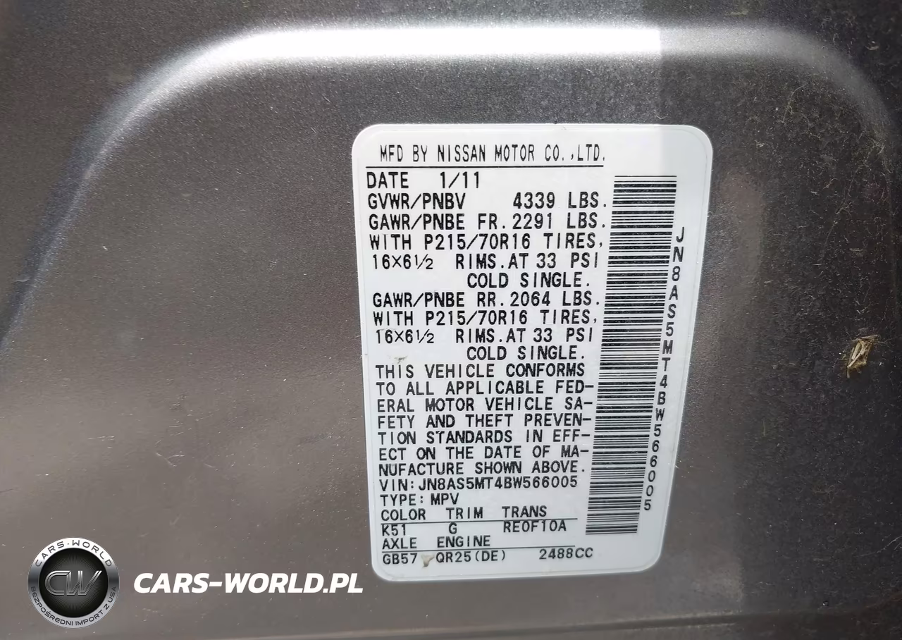 2011 Nissan Rogue S VIN:JN8AS5MT4BW566005 - 9
