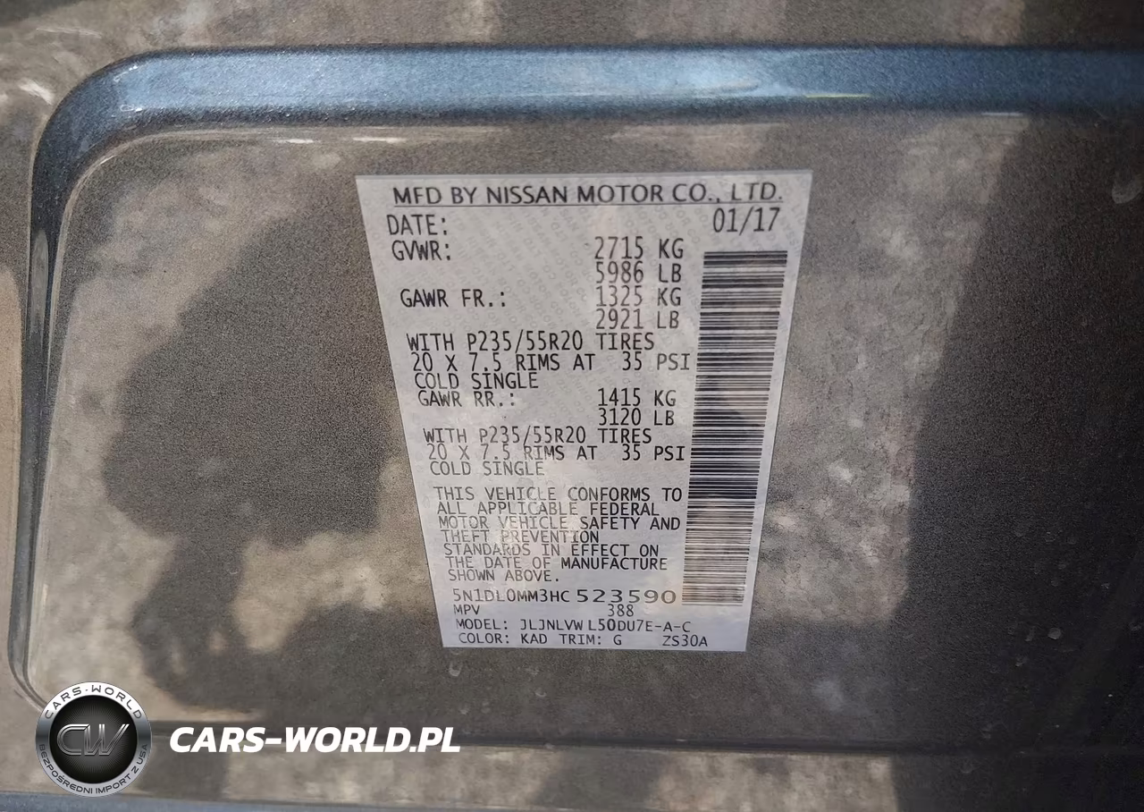 2017 Infiniti Qx60 VIN:5N1DL0MM3HC523590 - 9