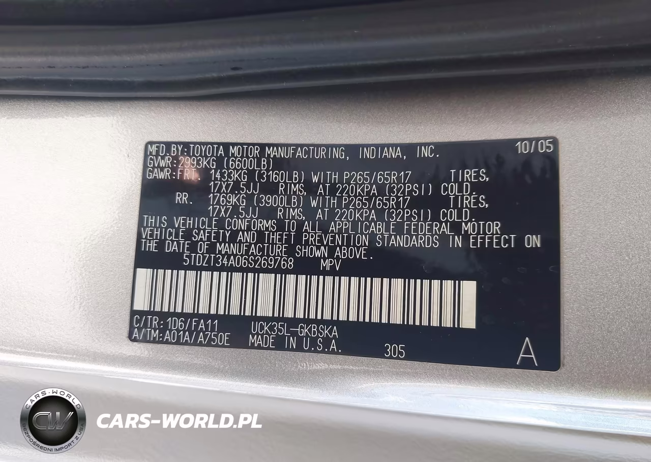 2006 Toyota Sequoia Sr5 V8 VIN:5TDZT34A06S269768 - 9
