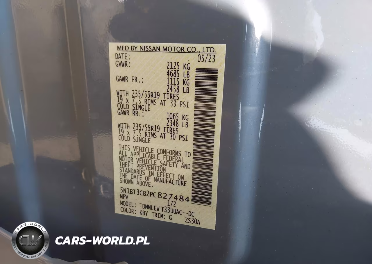 2023 Nissan Rogue Sl Intelligent Awd VIN:5N1BT3CB2PC827484 - 9