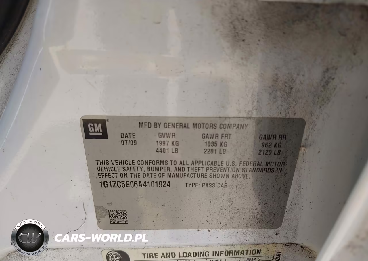 2010 Chevrolet Malibu Lt VIN:1G1ZC5E06A4101924 - 9