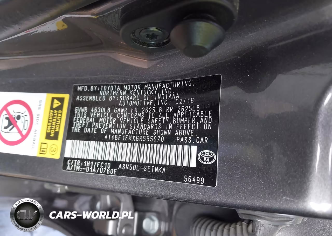 2016 Toyota Camry Le VIN:4T4BF1FKXGR555970 - 9