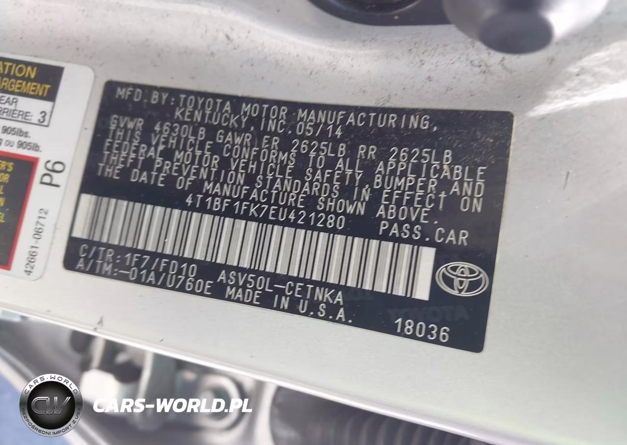2014 Toyota Camry Le VIN:4T1BF1FK7EU421280 - 9