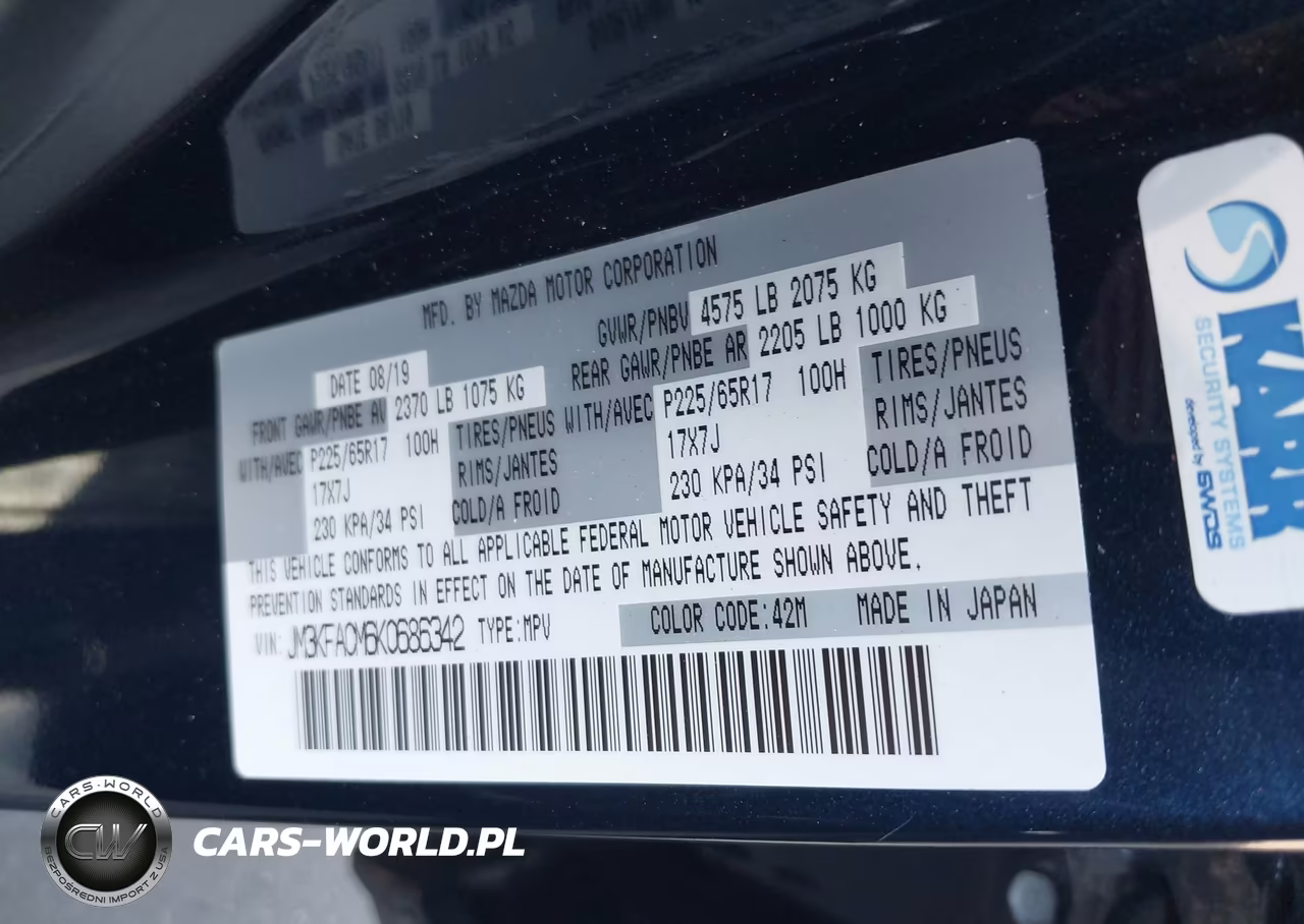 2019 Mazda Cx-5 Touring VIN:JM3KFACM6K0686342 - 9