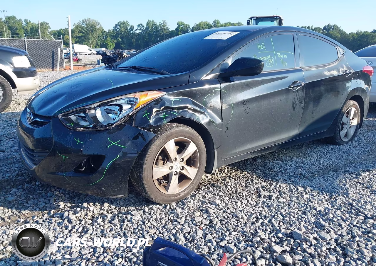 2013 Hyundai Elantra Gls VIN:KMHDH4AE6DU621135 - 2
