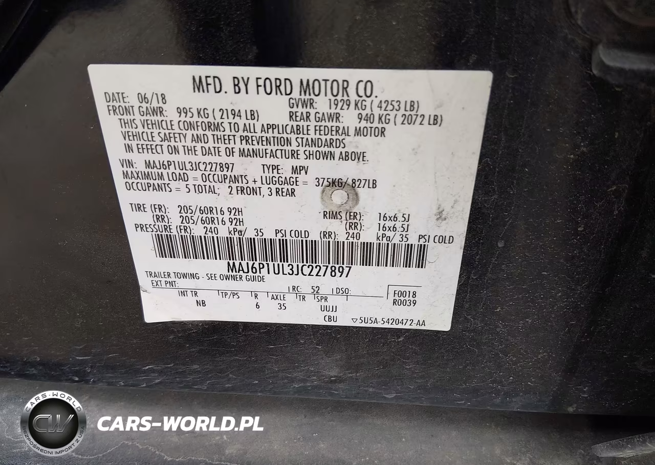 2018 Ford Ecosport Se VIN:MAJ6P1UL3JC227897 - 9
