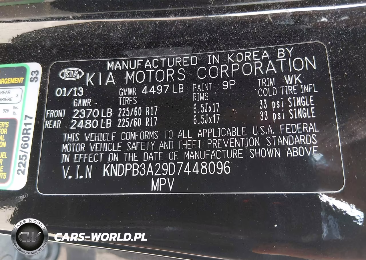 2013 Kia Sportage Lx VIN:KNDPB3A29D7448096 - 9