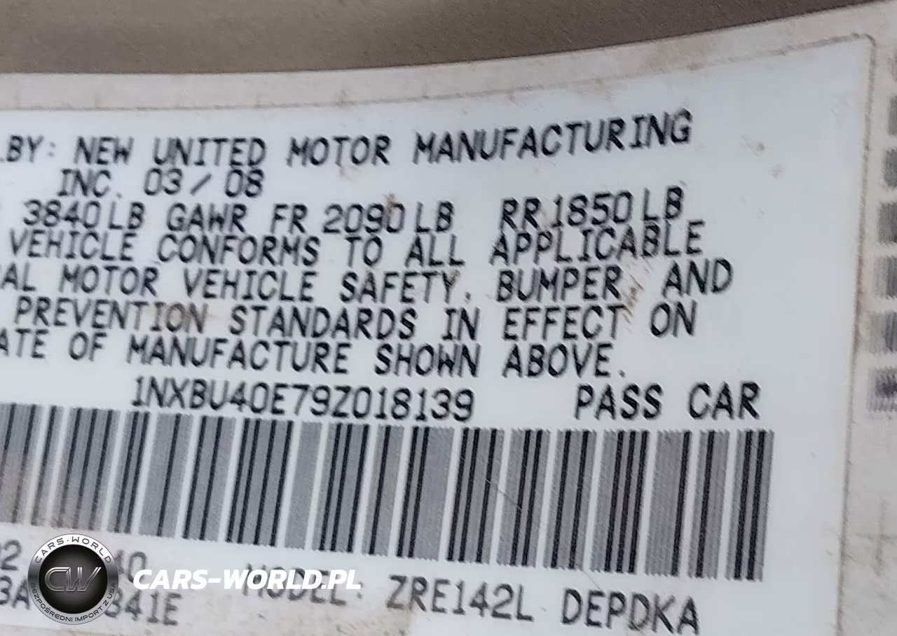 2009 Toyota Corolla Le VIN:1NXBU40E79Z018139 - 9