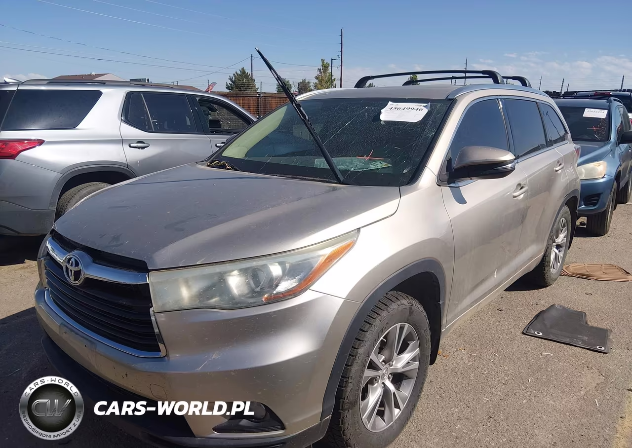 2015 Toyota Highlander Xle V6 VIN:5TDJKRFH2FS198960 - 2