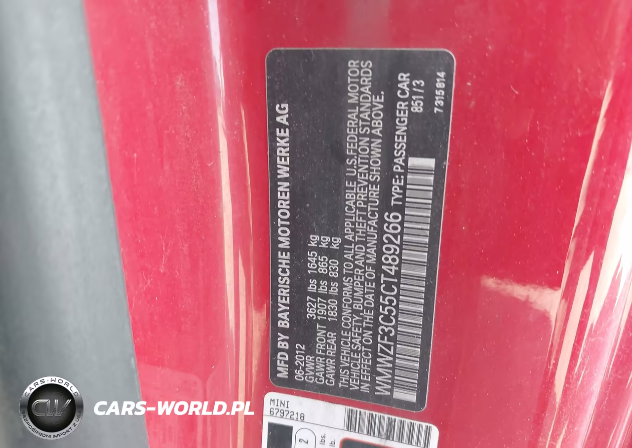 2012 Mini Cooper Clubman VIN:WMWZF3C55CT489266 - 9