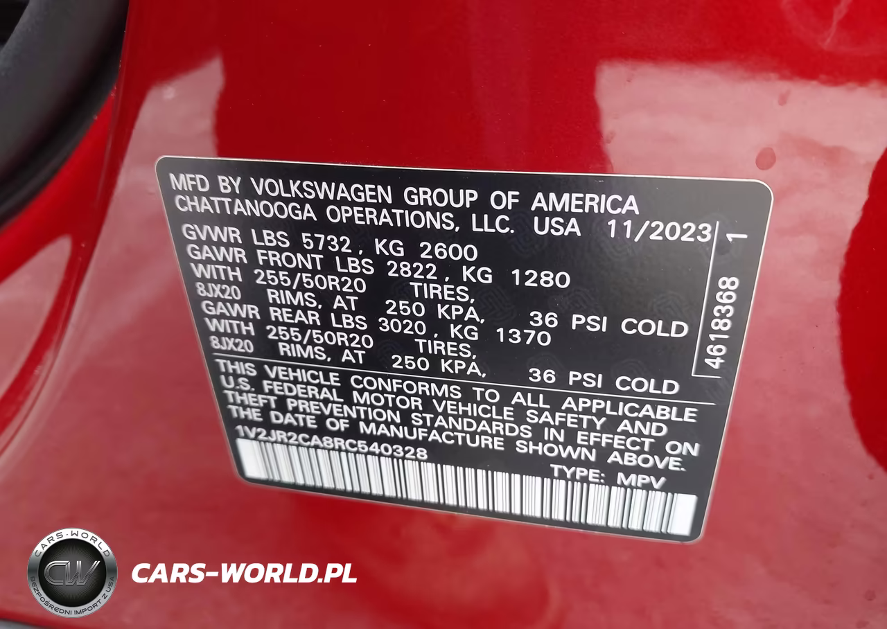 2024 Volkswagen Atlas 2.0T Se W-Technology VIN:1V2JR2CA8RC540328 - 9