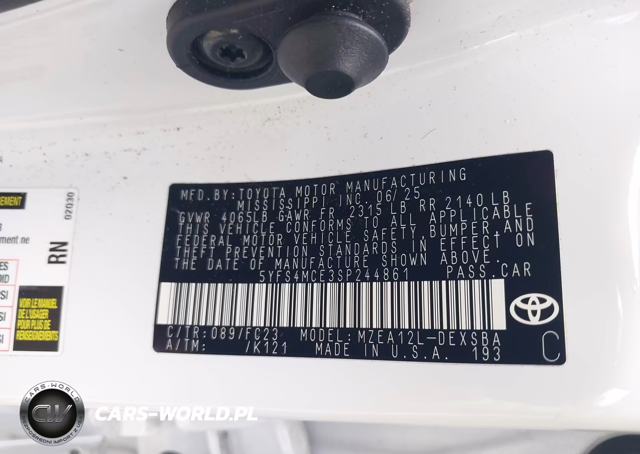 2025 Toyota Corolla Se VIN:5YFS4MCE3SP244861 - 9