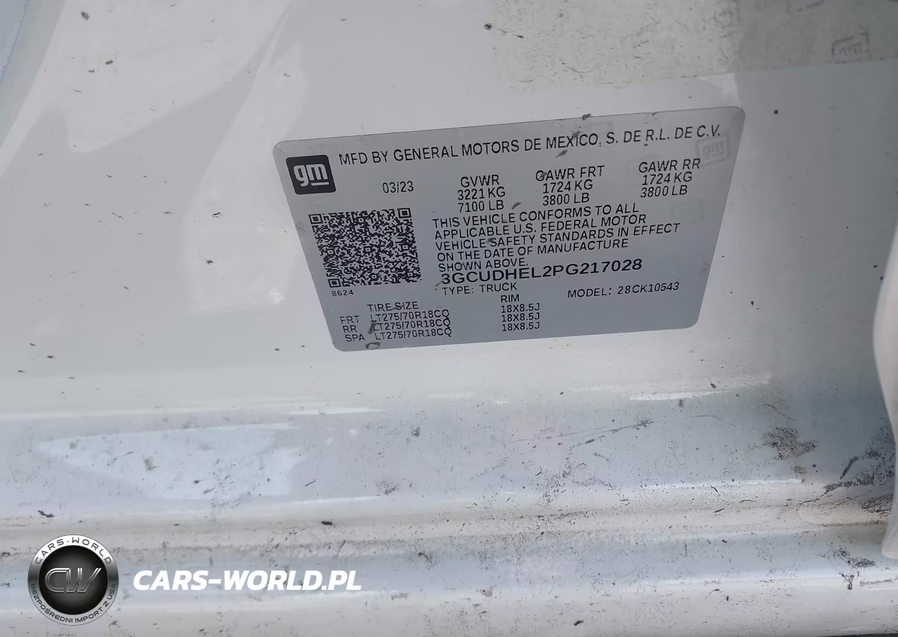 2023 Chevrolet Silverado 1500 4Wd Short Bed Zr2 VIN:3GCUDHEL2PG217028 - 9